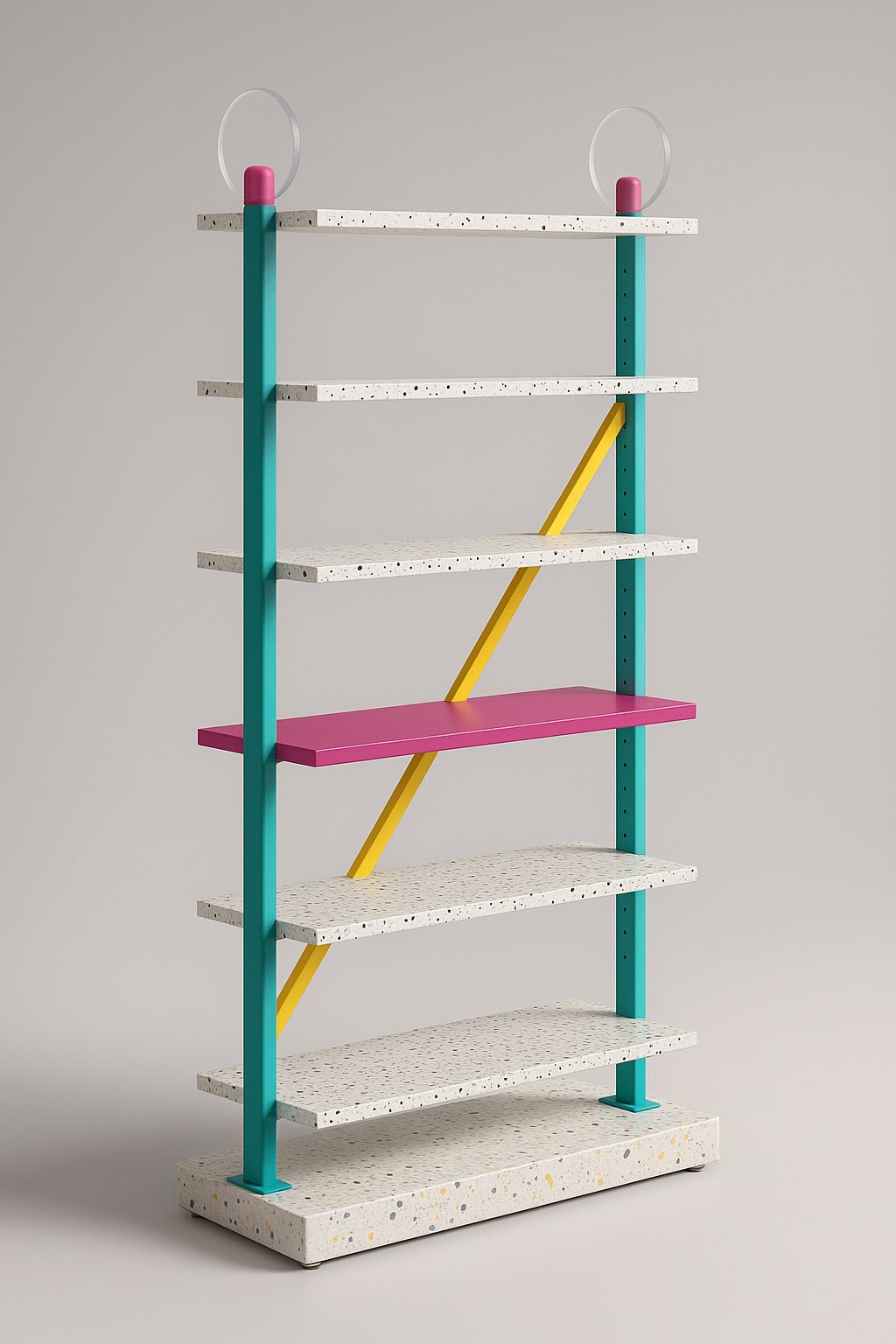 Colorful modular 孟菲斯 shelving